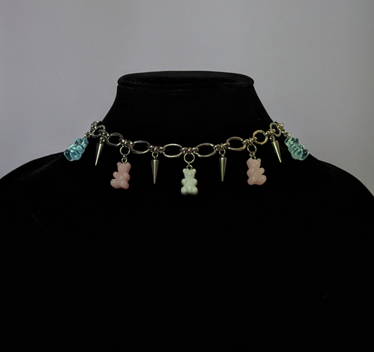 trans pride choker